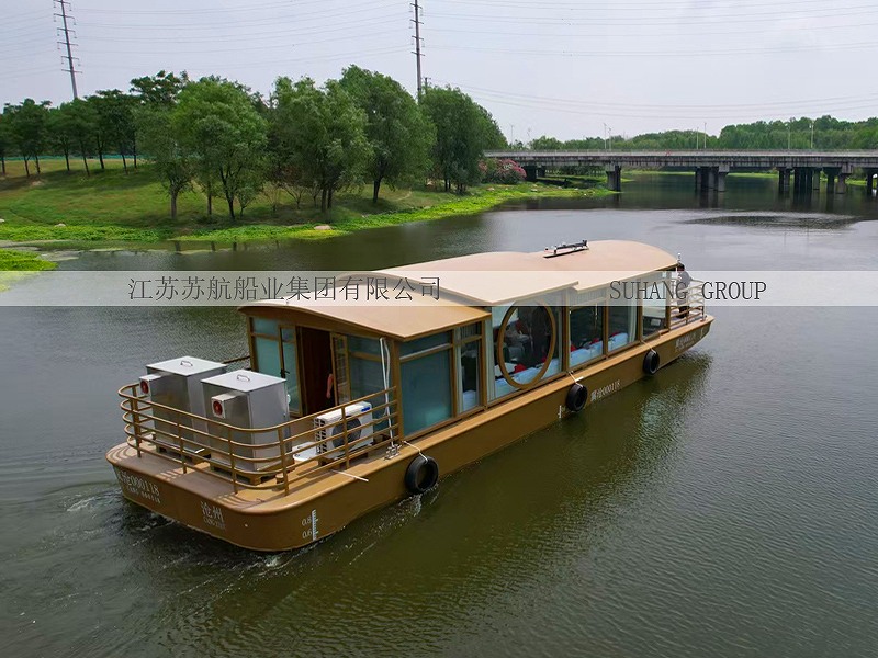 电动新中式铝合金画舫船